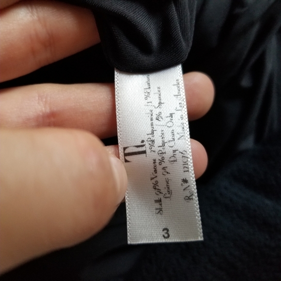 Tt Collection Black Ruffle Detail Knit Dress 3 - Picture 4 of 10